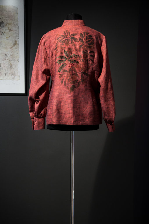 Women's blouse with a drawing of a rowan